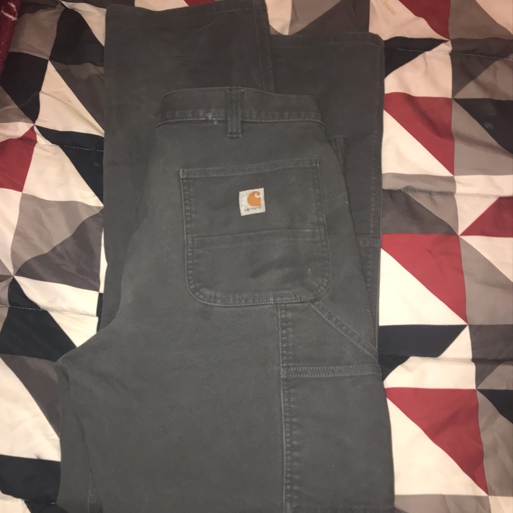 Mens Grey Carhartt Jeans 36x34